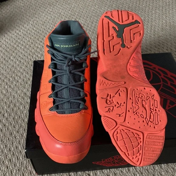 Jordan 9 bright mango barely worn - Picture 4 of 4